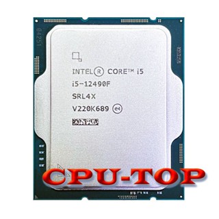 ใหม่ โปรเซสเซอร์ CPU Intel Core i5-12490F i5 12490F 3GHz 6-Core 12-Thread 10NM L3=18M 65W LGA 1700