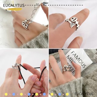 EUTUS แหวนถักไหมพรม รูปกระดูกปลา DIY