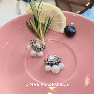 ต่างหู ต่างหูคลิป ต่างหูก้านเงินแท้ น้ำหนักเบา สวยใส่สบาย Unreasonable Accessories UA0792-01