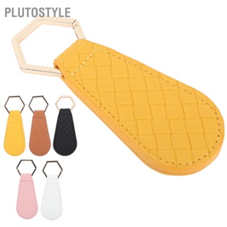  PLUTOSTYLE คลิปหนีบหมวกแม่เหล็กรูปหยดน้ำยาวคลิปหนีบหมวกหนัง PU สำหรับเดินทางบนกระเป๋าผู้หญิงผู้ชาย