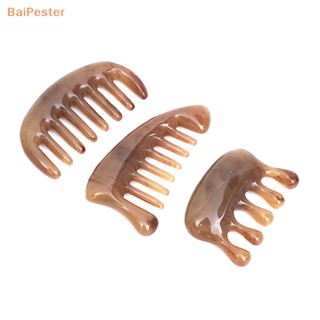 [BaiPester] หวีเรซิ่นธรรมชาติ สําหรับนวดหนังศีรษะ สปา 1 ชิ้น