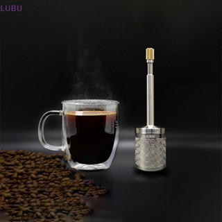 Lubu ใหม่ ที่กรองกาแฟ แบบกด สเตนเลส แบบพกพา ใช้ซ้ําได้ ทําความสะอาดง่าย สําหรับขวดกาแฟ