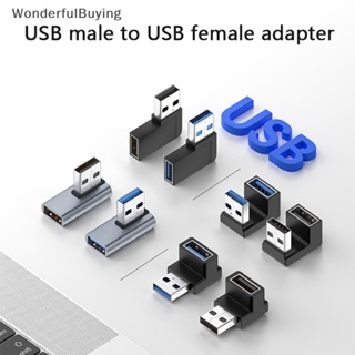 Wbth อะแดปเตอร์แปลงขยาย USB 3.0 ตัวผู้ เป็นตัวเมีย 90 องศา OTG 10Gbps