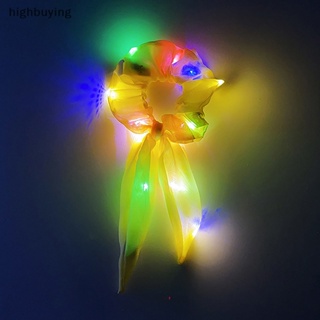 [highbuying] แฟชั่น LED ที่มีสีสัน ผ้าเรืองแสง ยางรัดผม สําหรับผู้หญิง เด็กผู้หญิง ที่คาดผม ยางรัดผม เครื่องประดับผม ใหม่ พร้อมส่ง