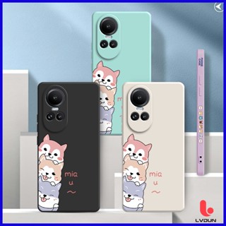 เคส Reno 10 5G Reno 10Pro 5G เคสซิลิโคน ป้องกัน เคสนิ่ม ลายสุนัขน่ารัก Reno 10 5G Reno 10Pro 5G พร้อมเคสป้องกันเลนส์ 2B-GG