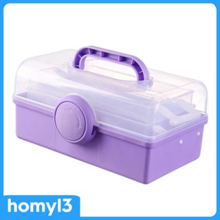 [Homyl3] กล่องเก็บของ อเนกประสงค์ 3 ชั้น พร้อมช่องใส่ของ