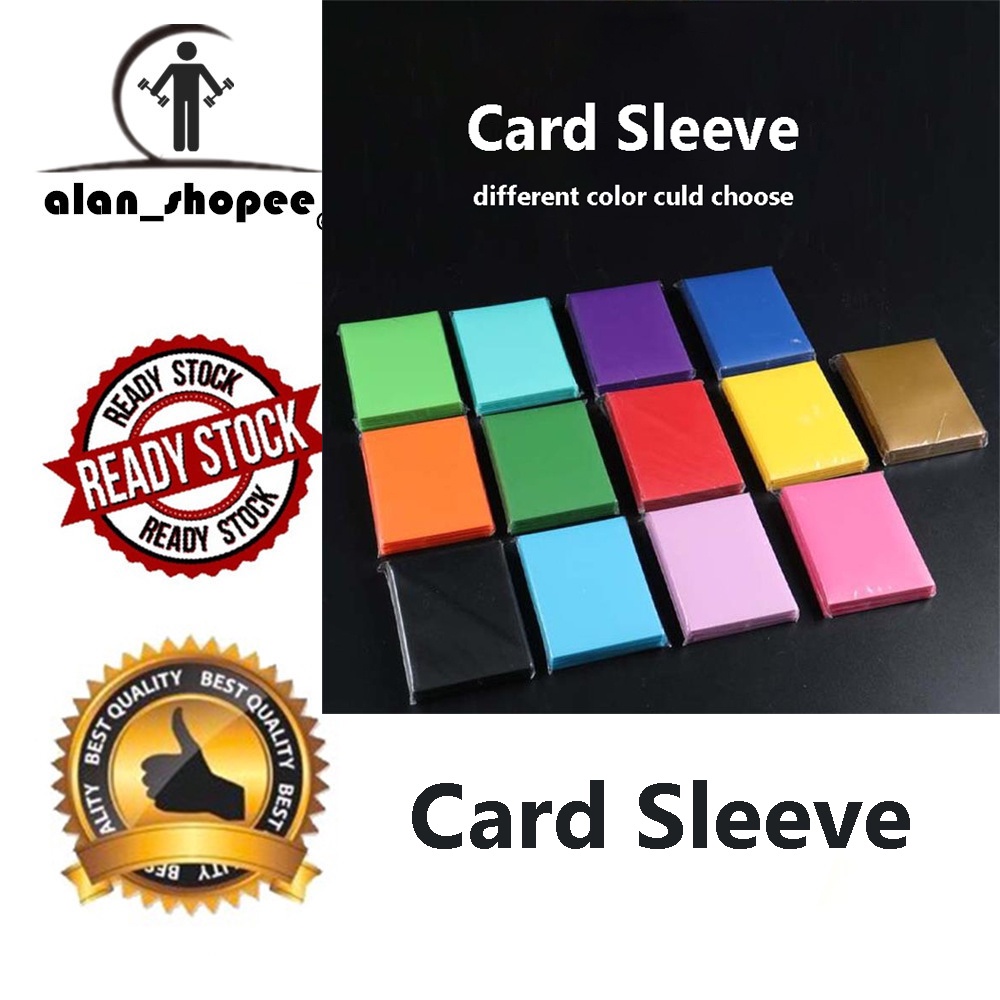 ปลอกการ์ด โฟโต้คาร์ ผิวด้าน แบบนิ่ม สีดํา สําหรับ MTG เบสบอล กีฬา เกม 50 ชิ้น