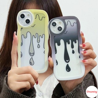 เคสโทรศัพท์มือถือ ทรงวงรี ลายหยัก สีดํา สีเหลือง สําหรับ VIVO V27E V25E V23E V21E V20 V17 V15 V9 Youth V5S S1 Pro