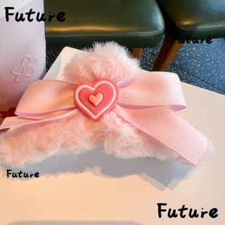 Future กิ๊บติดผม ขนาดใหญ่ สีชมพู สําหรับตุ๊กตาบาร์บี้ 2 ชิ้น