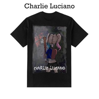 【พร้อมส่ง】Charlie Luciano clown เสื้อยืดแขนสั้น แขนห้าส่วน แฟชั่นฤดูร้อน สําหรับผู้ชาย และผู้หญิง