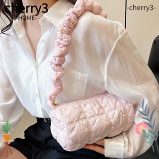 Cherry3 กระเป๋าถือลําลอง ผ้าฝ้าย ทรงกระบอก ขนาดใหญ่ จุของได้เยอะ ลายสก๊อต สําหรับสตรี