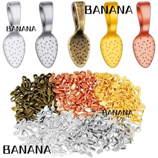 Banana1 จี้ช้อน กาวอัลลอย 200 ชิ้น 5 สี 200 ชิ้น สําหรับทําเครื่องประดับ ต่างหู DIY