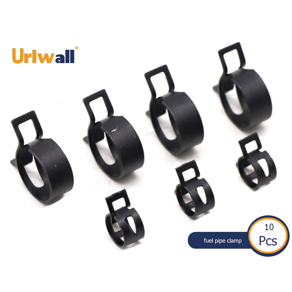 Urlwall 10pcs การใช้ท่อฤดูใบไม้ผลิ Clamp คลิปสายท่อน้ํา Air Tube Clamps Fastener 6-22 มม.ฮาร์ดแวร์พิเศษอุปกรณ์เสริมท่อ Clamp สําหรับประปา