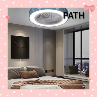 Path พัดลมติดเพดาน พร้อมไฟ LED ไร้ใบพัด รีโมตคอนโทรล สไตล์โมเดิร์น