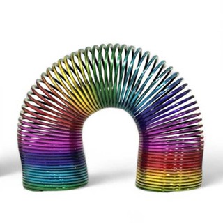  15CM Multicolor Rainbow Ring Spring Puzzle Toy Rainbow Magic Spring Fun Toy Ideal Gift for Children