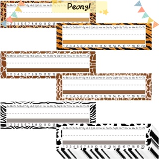 Pdony ป้ายชื่อ ทรงสี่เหลี่ยมผืนผ้า 12X4 นิ้ว มีกาวในตัว หลากสี 60 ชิ้น 60 ชิ้น