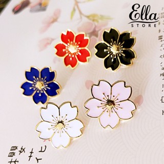 Ellastore123 เข็มกลัดโลหะ ลายดอกไม้ เครื่องประดับแฟชั่น สําหรับผู้หญิง