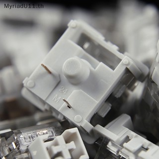 Myriadu LEOBOG V3 สวิตช์คีย์บอร์ดเล่นเกม 3 Pins 40g MX RGB สีเทา DIY 5 ชิ้น