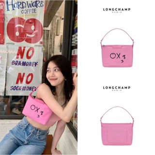 【PROMO 2022 สไตล์ใหม่】 longchamp x André กระเป๋าสะพายไหล่ กระเป๋าถือ ผ้าตาข่าย สําหรับผู้หญิง 4 สี