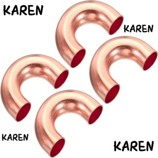 Karen ข้อต่อท่อทองแดง งอ 180 องศา แบบเปลี่ยน 4 ชิ้น