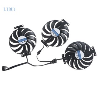 Lidu1 95 มม. T129215Su CF1010U12S พัดลมระบายความร้อนการ์ดจอ แบบเปลี่ยน สําหรับ ROG STRIX RTX 3060 3070 3080 Ti 3090