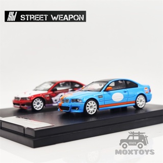 โมเดลรถยนต์ 1:64 E46 M3 RedWhite Gulf limited499 ของเล่นสําหรับเด็ก