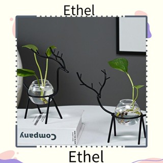 Ethel1 กระถางต้นไม้ไฮโดรโปนิก เหล็ก สําหรับตกแต่งบ้าน ตู้ไวน์