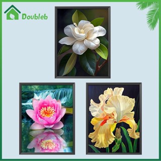 【Doub X ✮】ภาพวาดปักเพชร ทรงกลม ลายพืช 5D DIY สําหรับตกแต่งบ้าน ✮