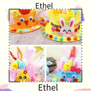 Ethel1 ชุดหมวกอีสเตอร์ ผ้าไม่ทอ แฮนด์เมด สร้างสรรค์ สําหรับงานปาร์ตี้