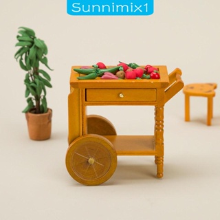 [Sunnimix1] รถเข็นจิ๋ว 1/12 สําหรับตกแต่งบ้านตุ๊กตา