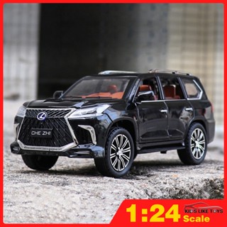 Klt โมเดลรถยนต์จําลอง 1:24 Lexus LX570 Suv ของเล่นสําหรับเด็ก