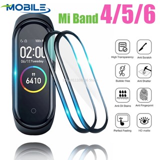 ฟิล์มกระจกนิรภัยกันรอยหน้าจอ 3D สําหรับ Xiaomi Mi Band 6 Mi Band 6 2 ชิ้น