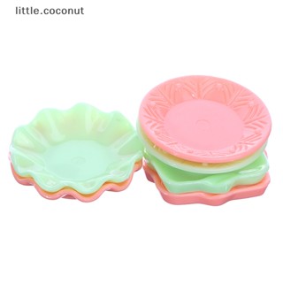 [little.coconut] ชุดจานชามพลาสติก ขนาดเล็ก สําหรับตกแต่งบ้านตุ๊กตา 3 ชิ้น ต่อชุด