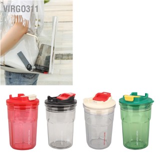 Virgo311 ขวดน้ำน้ำดื่มนำมาใช้ใหม่ปลอดสาร BPA Leakproof Travel Water Bottle for Camping Hiking Office 450ml