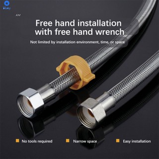 [cod] Stainless Steel Double End Connecting Pipes Cold And Hot Water Inlet Pipes Water Heaters 【bluey】