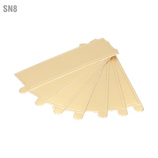 SN8 100PCS สี่เหลี่ยมผืนผ้ามูสเค้กบอร์ดคัพเค้กฐานขนมแสดงถาดเครื่องมือตกแต่งกระดาษแข็ง