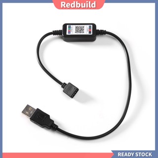 Redbuild|  Dc 5-24V มินิ โทรศัพท์ APP บลูทูธ เข้ากันได้กับ USB สายเคเบิล ควบคุม สําหรับ RGB LED แถบไฟ