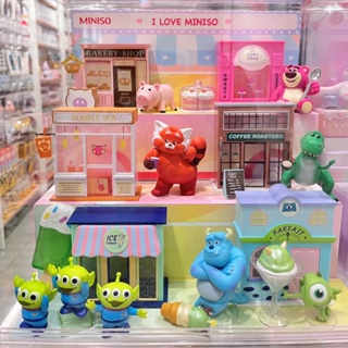 [ของแท้] ตุ๊กตาดิสนีย์ Pixar Happy Dessert Street Series น่ารัก สามมิติ เครื่องประดับตั้งโต๊ะ