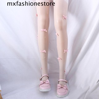 Mxfashione ถุงน่อง ผ้าไนล่อน ผ้ากํามะหยี่ ระบายอากาศ สไตล์วินเทจ สําหรับผู้หญิง