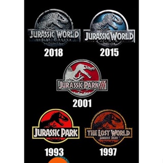 หนังแผ่น DVD Jurassic Park 1-2-3 and Jurassic World 1-2 รวม 5 แผ่น - มาสเตอร์ (เสียง ไทย/อังกฤษ ซับ ไทย/อังกฤษ) หนังใหม่