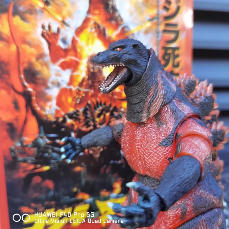โมเดลฟิกเกอร์ Monster 1995 Red Lotus Godzilla Movie Nuclear Energy Jet Energy Version ข้อต่อขยับได้
