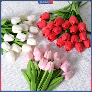 {pattaya} ดอกทิวลิปประดิษฐ์ สีสันสดใส สําหรับตกแต่งห้องนั่งเล่น