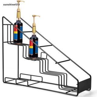 &lt;Sunshine123&gt; ชั้นวางขวดเบียร์ และกาแฟ แบบโลหะ 4 ชั้น ประหยัดพื้นที่