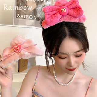 【Rainbow】กิ๊บติดผม รูปโบว์น่ารัก สีชมพู สําหรับตุ๊กตาบาร์บี้