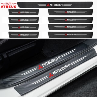 Mitsubishi สติกเกอร์​กันรอยชายบันไดติดรถ กันรอยบันไดรถ กันรอยขีดข่วน​ สำหรับ Mitsubishi Xpander Cross Triton Grandis Attrage Mirage Outlander Pajero Sport ASX Car Threshold stickers to prevent trampling