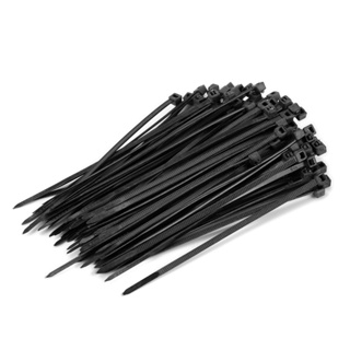 【yunhai】100pcs Cable Ties Self-Locking Plastic Nylon Fasten Circle Wire Cable Ties