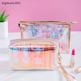 [bigdeals365] กระเป๋าเครื่องสําอาง TPU ใส หลากสี สําหรับผู้หญิง พร้อมส่ง