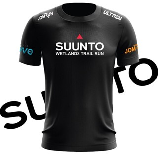 S-5XL Suunto เสื้อเจอร์ซีย์ ไมโครไฟเบอร์ แห้งเร็ว สําหรับปั่นจักรยาน เดินป่า กลางแจ้ง สีดํา