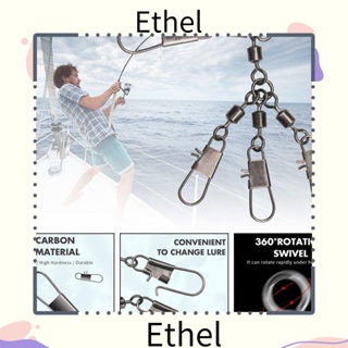 Ethel1 ตัวเชื่อมต่อสแน็ปตกปลา สเตนเลส ทนทาน ความแข็งแรงสูง 10 ชิ้น