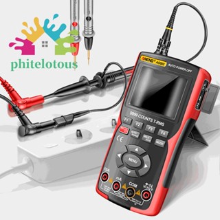 ❤ Phitelotous ANENG AOS02 มัลติมิเตอร์ออสซิลโลสโคปดิจิทัล 2.8 นิ้ว RMS 9999 นับจํานวน 10MHZ